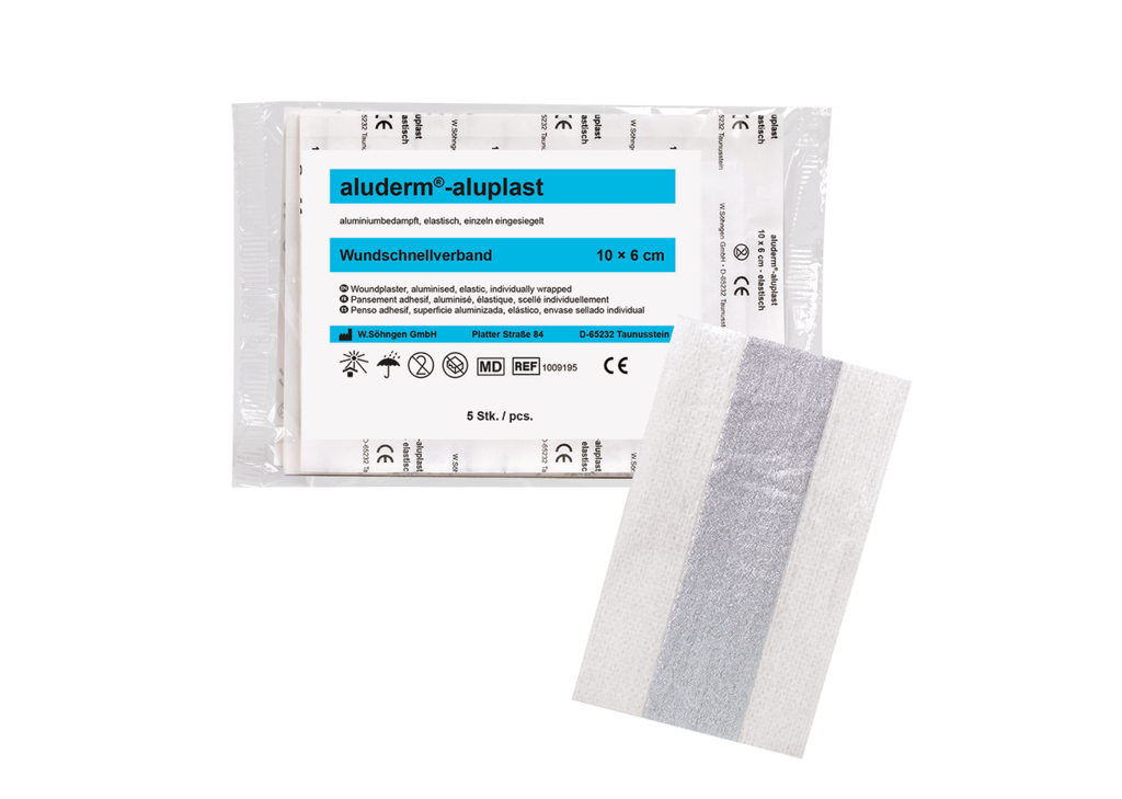 ALUDERM-ALUPLAST pansement 10 x 6 cm, 5 pièces