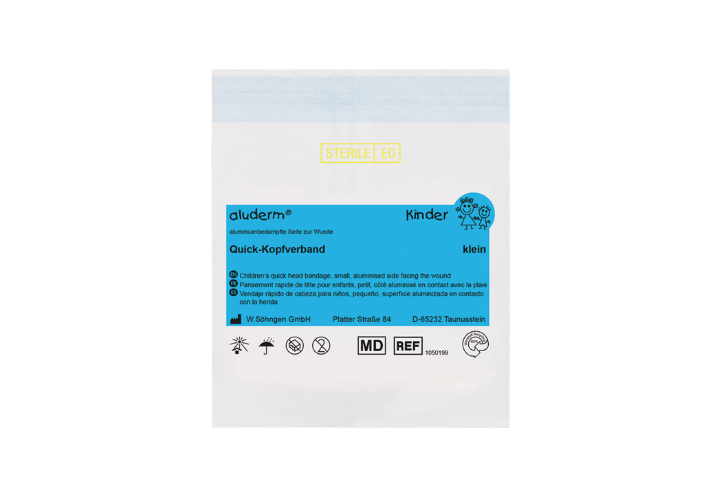 [1050199] ALUDERM pansement rapide enfant pour tête, petit