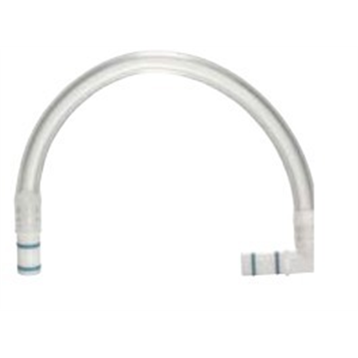 [077.0931] Tuyau en silicone avec 1 pièce d'accouplement à angle de 90°, 25cm
