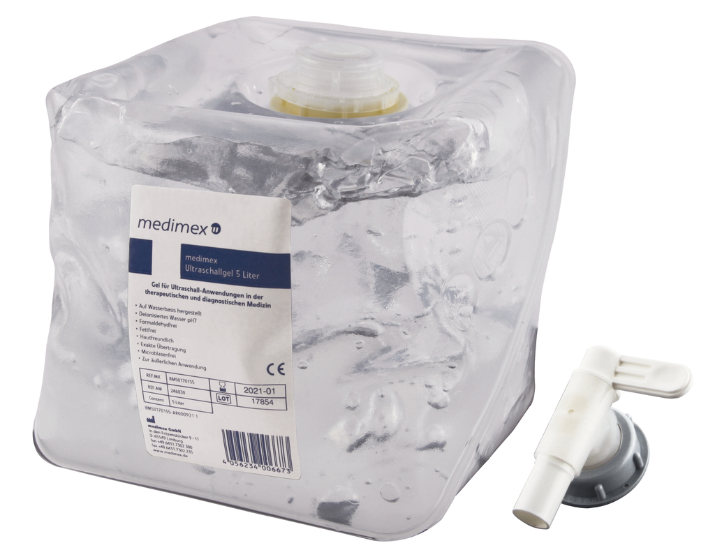[8M50170155] MEDIMEX gel ultrason, cubitainer 5 L avec robinet