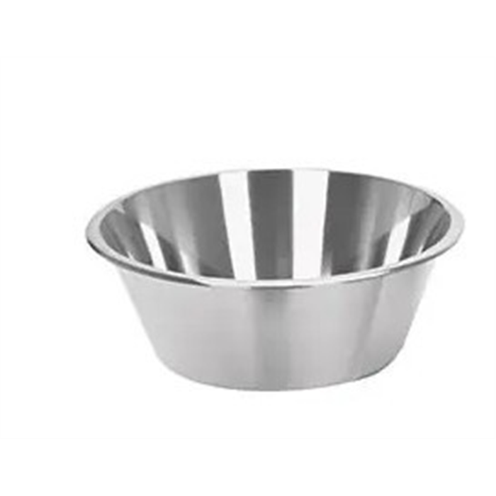 [H8 1525400] Bol universal avec rebord, 14 L, inox, anti-rouille, 40 cm de diamètre, 15 cm de hauteur