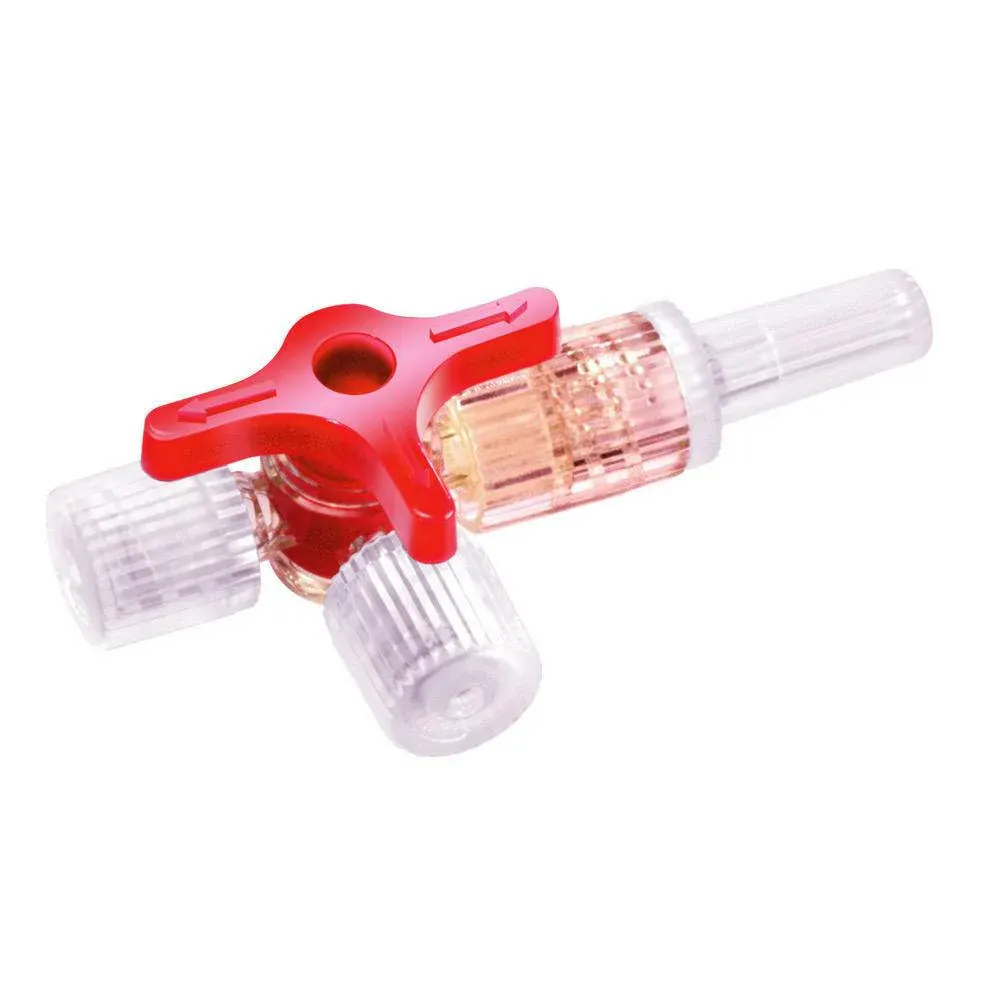 [16496C] Discofix C robinet à trois voies, rouge