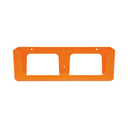 Support mural plastique orange pour trousse de secours voiture