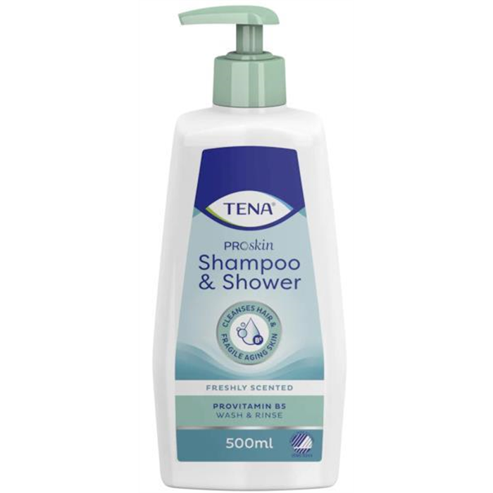 [1207] TENA Shampoo & Shower avec pompe, 500 ml