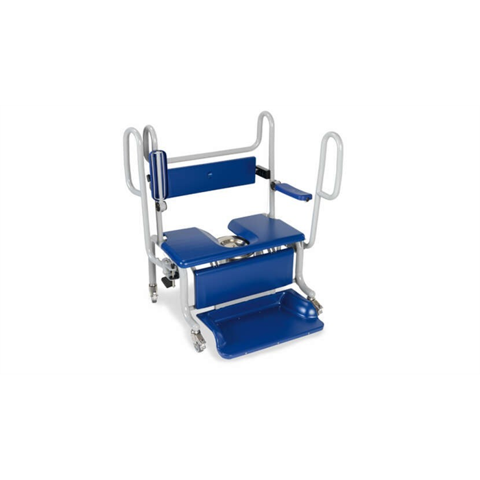 [BLB2000-013] Carmina, fauteuil de douche et d'hygiène pour patients obèses, avec repose-pieds inclinable, Max. 320 kg