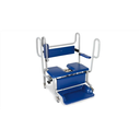 Carmina, fauteuil de douche et d'hygiène pour patients obèses, avec repose-pieds inclinable, Max. 320 kg