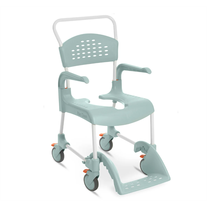 [80229273] Fauteuil roulant de douche-toilette Clean, blanc, hauteur d'assise 49 cm