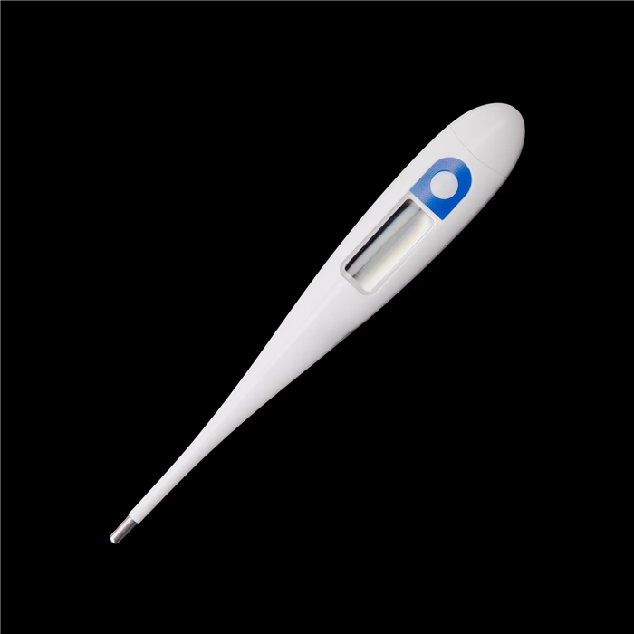 Thermomètre médical numérique, couleur blanche, bleu, 129 x 22 x 14 mm