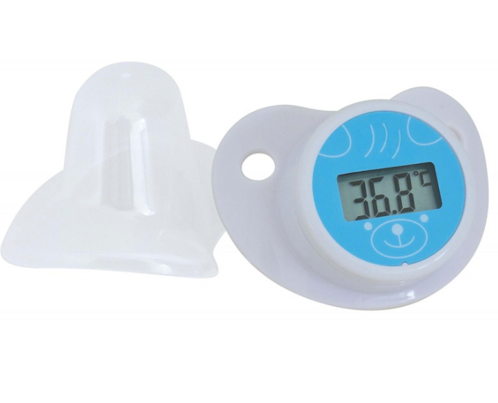 THERMOMETRE BABY MOUTH A TETINE PHYSIOLOGIQUE  ALARME FIEVRE A 37.8ø, MEMOIRE DERNIERE MESURE
