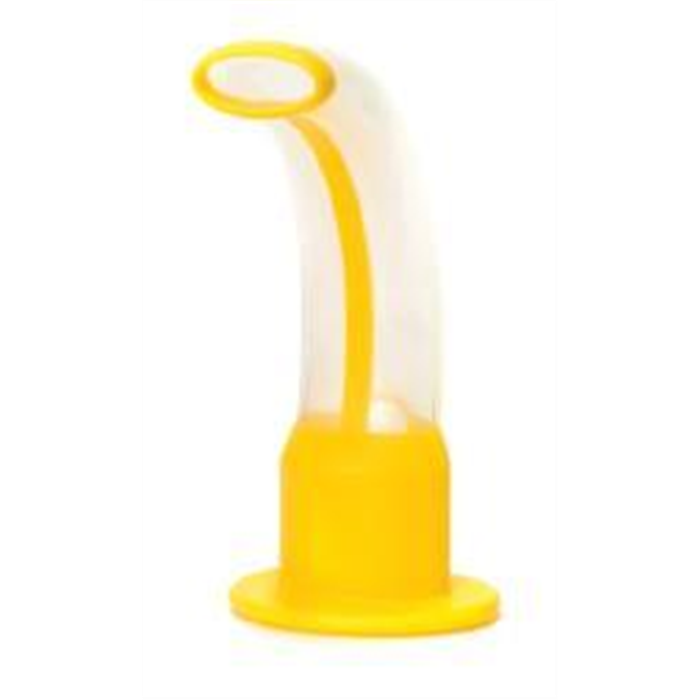 Canules de Guedel jetables sans latex, jaunes, taille 3, ISO 9, emballage propre cliniquement