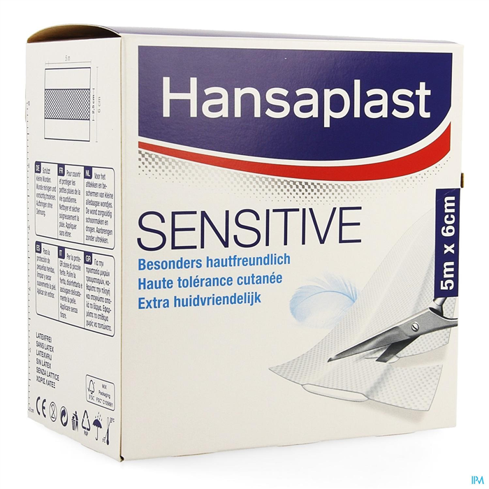 [162987] Hansaplast Sensitive 5 m x 6 cm