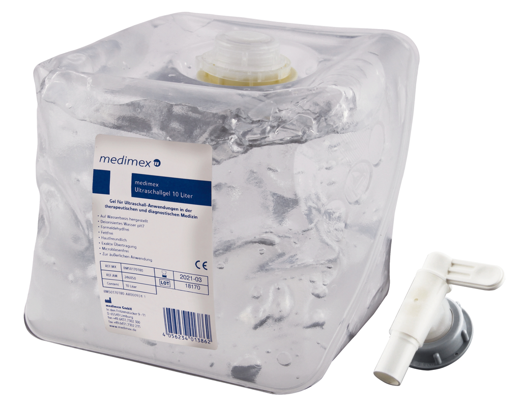 MEDIMEX gel ultrason, Cubitainer 10 L, avec robinet