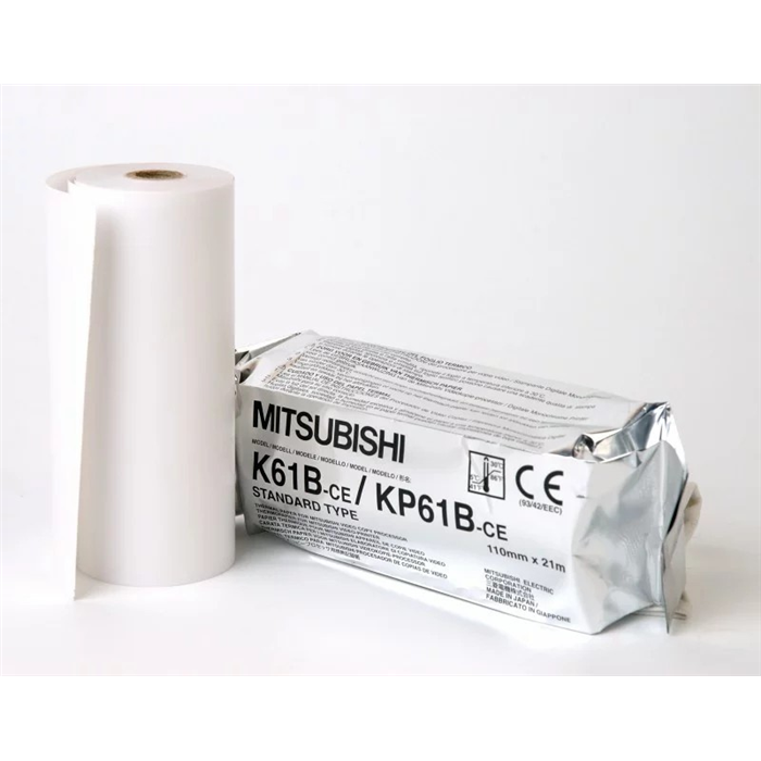 Papier d’imprimante Mitsubishi original KP61B-CE, 11 cm x 20 m