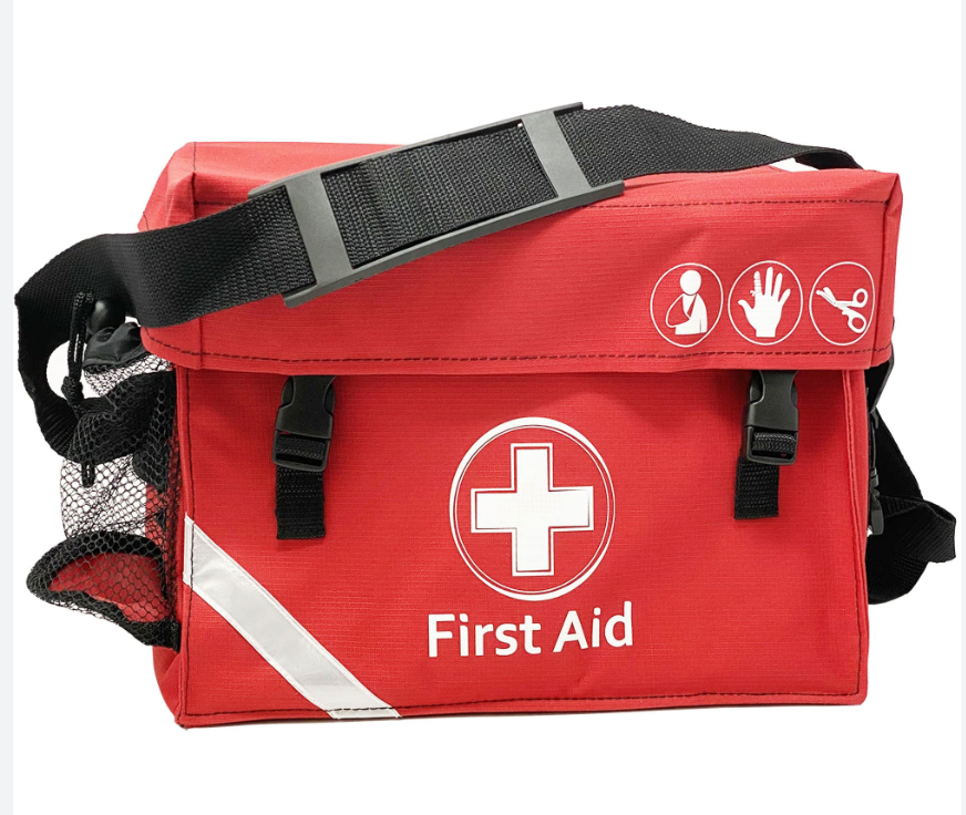 [342465] sac médical de cabinet, avec bandoulière, rouge