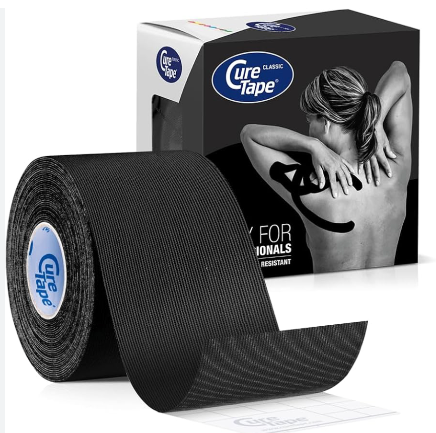 CURE TAPE, 5 m x 5 cm, imperméable, noir, sans latex