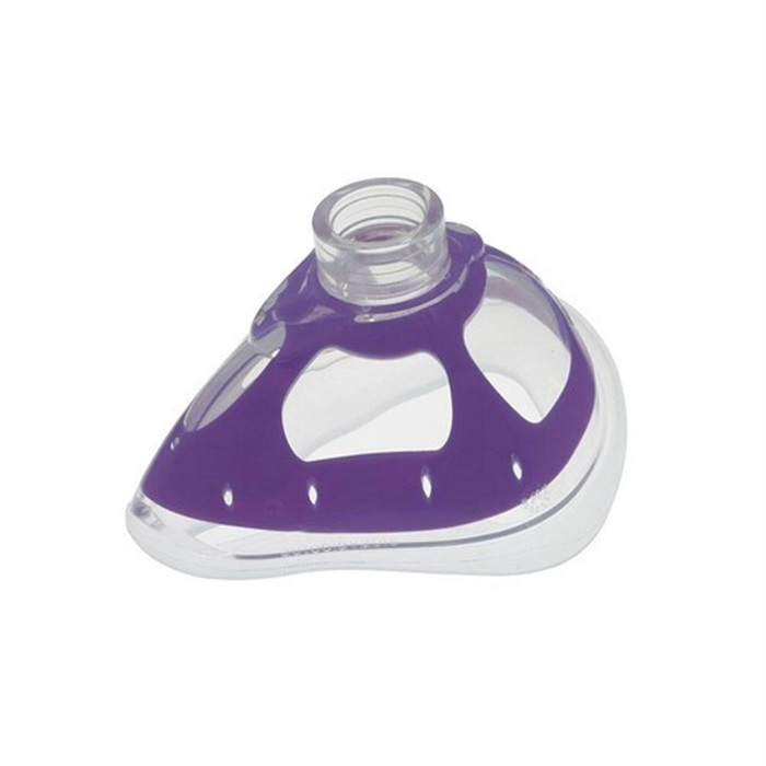 [35-65-225] Masque de ventilation rouge, adulte – taille moyenne, taille 4, diamètre intérieur 22 mm, masque Bi avec bord en silicone, réutilisable