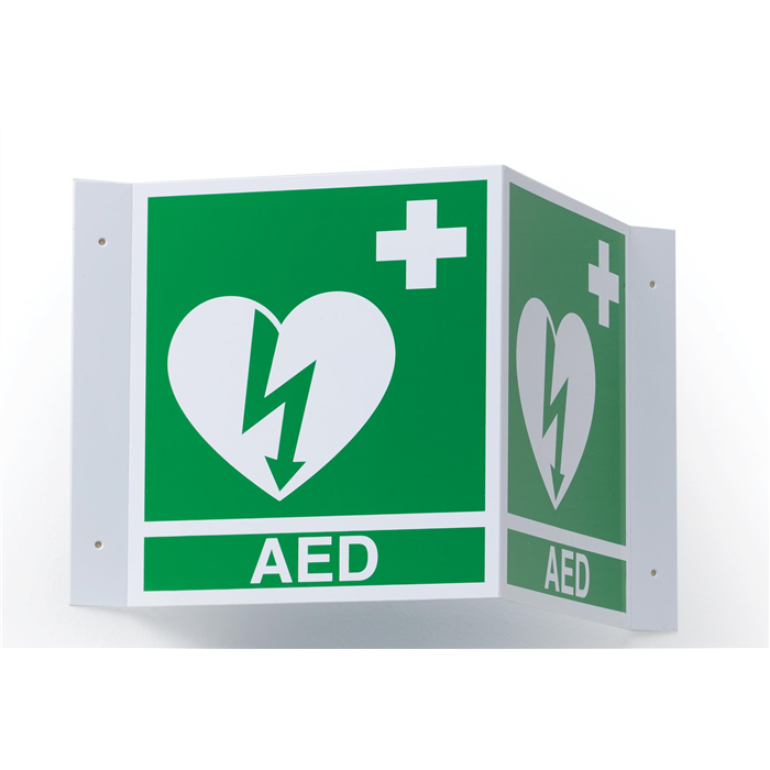 [8000-001261] Fiche signalétique AED 3D ERC fluorescente