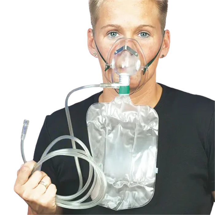 Masque à oxygène haute concentration DCT, adulte, avec réservoir, tuyau de sécurité 2,10 m