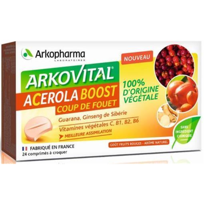 [3950458] Arkovital Acérola Boost, 24 comprimés à croquer