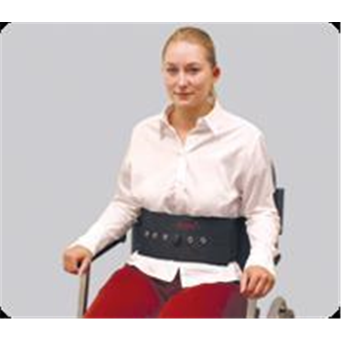 [6216-M] SEGUFIX Ceinture abdominale de transport - Taille M- avec système de fermeture magnétique noire
