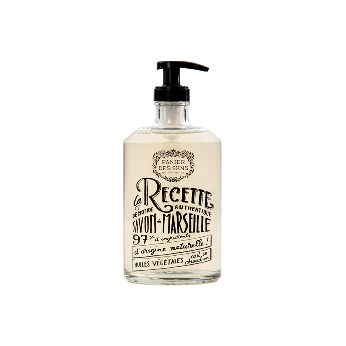 Savon liquide de Marseille, Lavande Relaxante. Flacon Verre, 500 ml_x000D_
LES ESSENTIELS