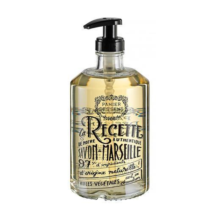 Savon liquide de Marseille, Provence Adoucissante Flacon Verre,  500 ml  LES ESSENTIELS