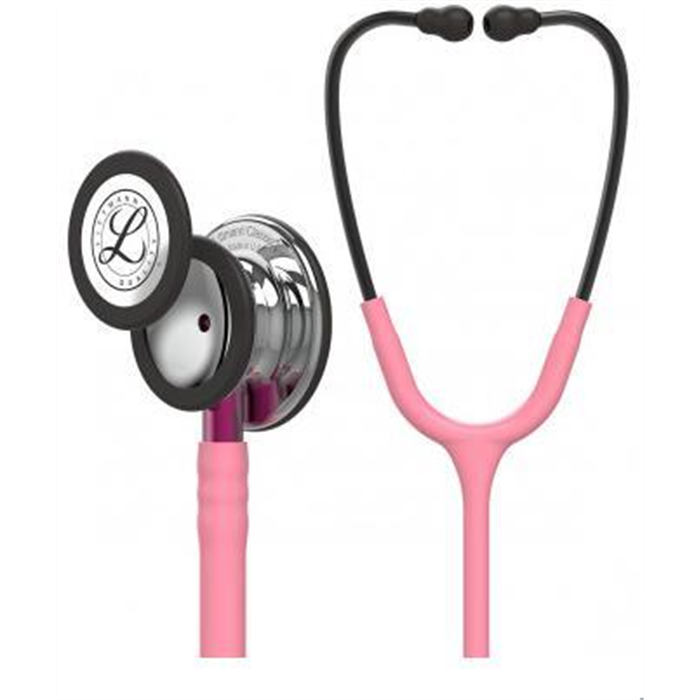 [220769] Stéthoscope Littmann Classic III, édition brillante, rose, raccord du tuyau : rose vif