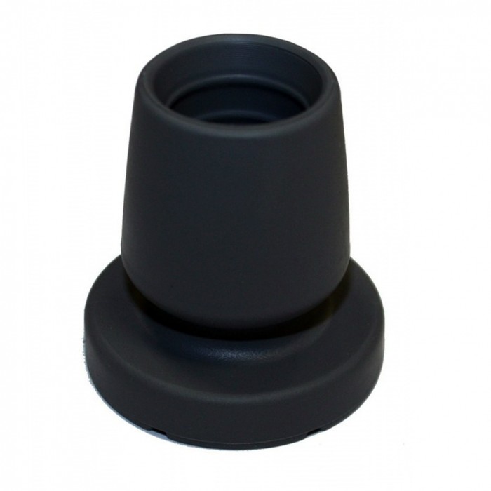 [A000221] Embout de canne, noir, base 45, diamètre 19, type ventouse
