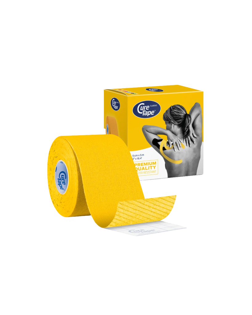 Cure Tape 5 m x 5 cm, imperméable, jaune, sans latex