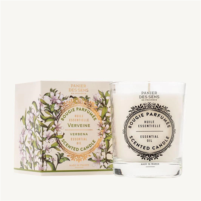 [ESS30003] Bougie parfumée - Parfum Verveine Relaxante, 180 g