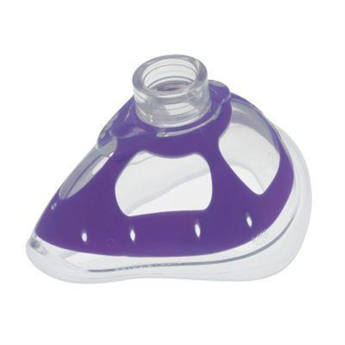 Masque d'anesthésie, silicone, taille 5 pour adultes, grand, violet