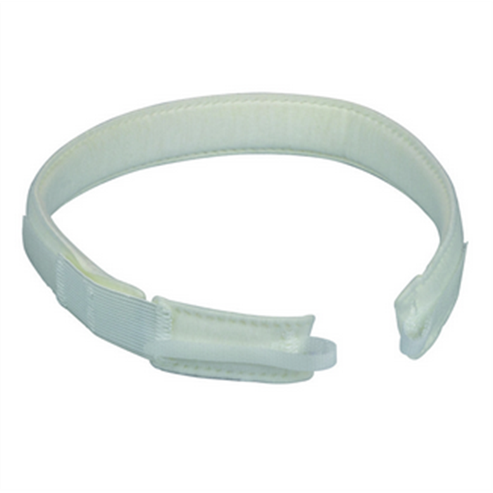 Optiflausch K bande de maintien pour canule 24-45 cm, avec fermeture velcro, blanche