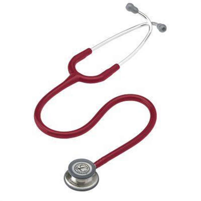 [220773] Stéthoscope Littmann Classic III, édition en acier inoxydable, bordeaux