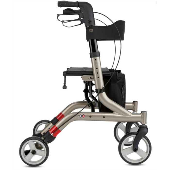 [CAPERO PLATIN] Déambulateur léger Capero, platine,
Max 136 kg, pliable