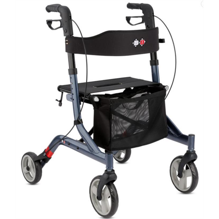 [CAPERO NACHTBLAU] Rollator léger Capero, bleu nuit, 
Max 136 kg, pliable