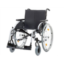 Fauteuil roulant léger avec frein tambour, assise 55 cm, max. 170 kg, pliable
