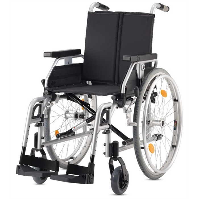 [PYRO START (TB) 40] Fauteuil roulant ultraléger avec dossier inclinable, largeur d’assise 40 cm
Poids max. : 125 kg, pliable