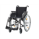 Fauteuil roulant standard avec frein tambour, largeur d’assise 43 cm, max. 125 kg, pliable