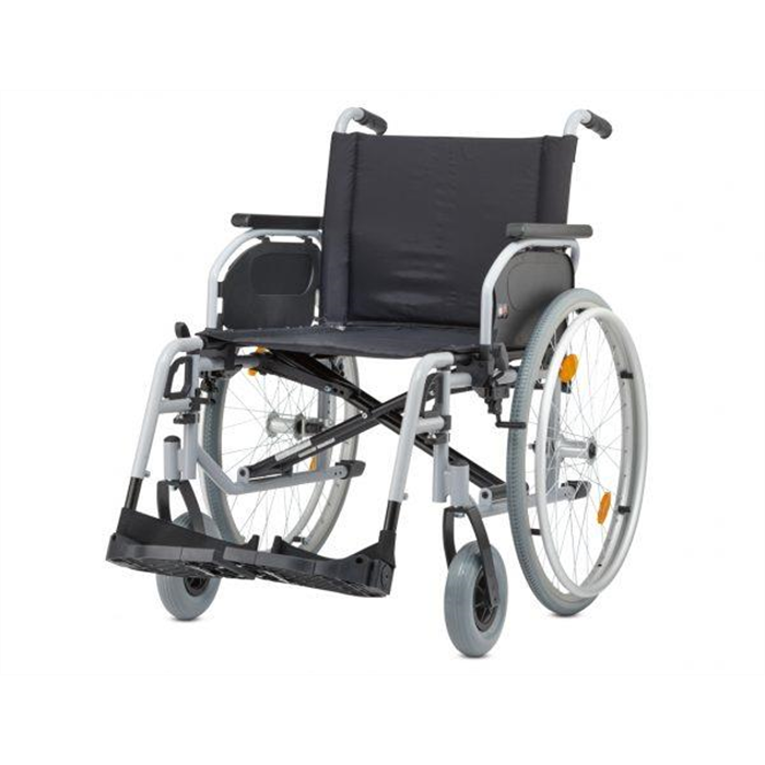 [S-ECO 300 XL (TB) 55] Fauteuil roulant standard avec frein tambour, largeur d’assise 55 cm, max. 170 kg, pliable