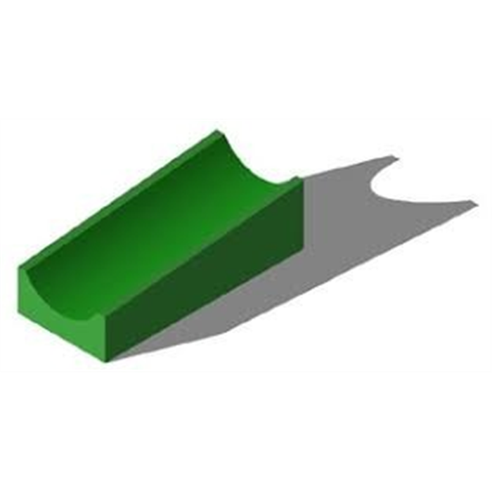 [249081] Coussin de positionnement pour jambe, vert, 650 x 500 x 140/109 mm