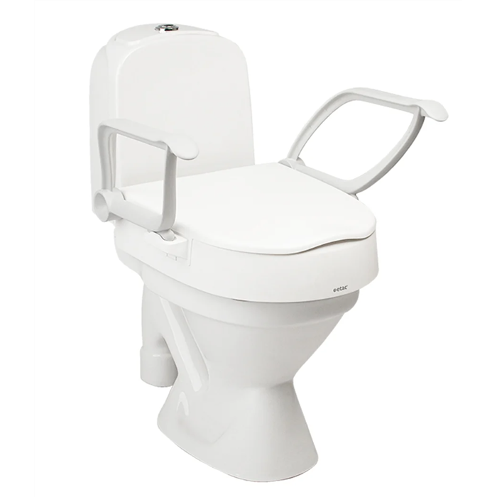 [80301214] Réhausseur de toilettes avec accoudoirs – Hauteur réglable 6, 10 ou 14 cm