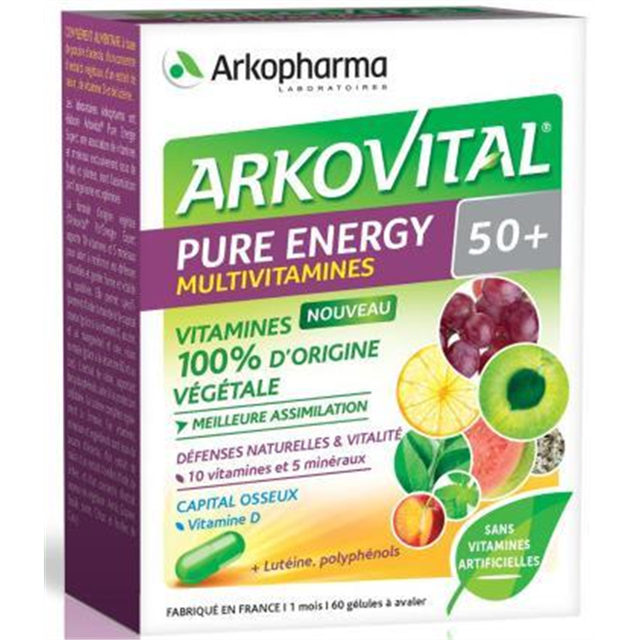 Arkovital Pure Energy 50+, 60 Capsules