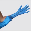 Gants longs en nitrile, bleu, taille S, non poudrés, Med-Comfort blue 300, 100 pces