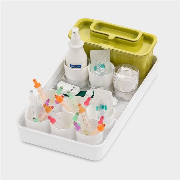 Melijekt Tablette de prélèvement sanguint 9B-43/ER, avec boîte à canule ER