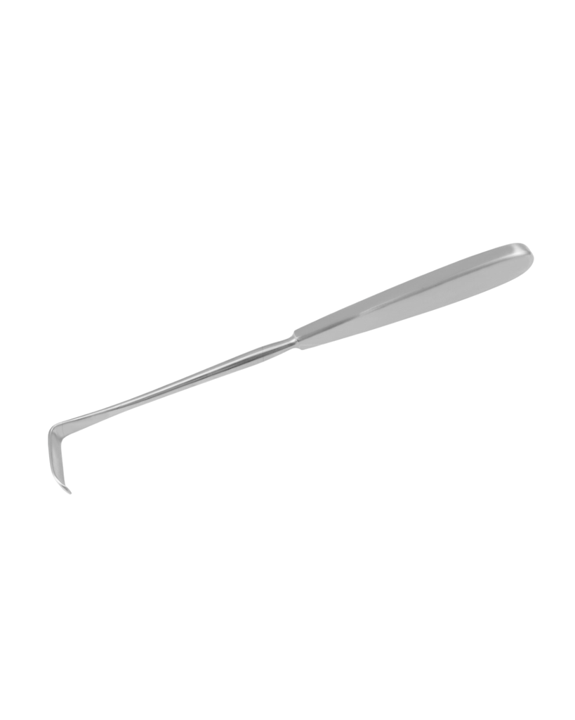 [16-018-02] ASME crochet de plaie Langenbeck 30 x 14 mm, 22 cm