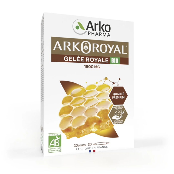 [3593811] Arkoroyal Gelée Royale BIO 1500 mg, _x000D_
20 ampoules