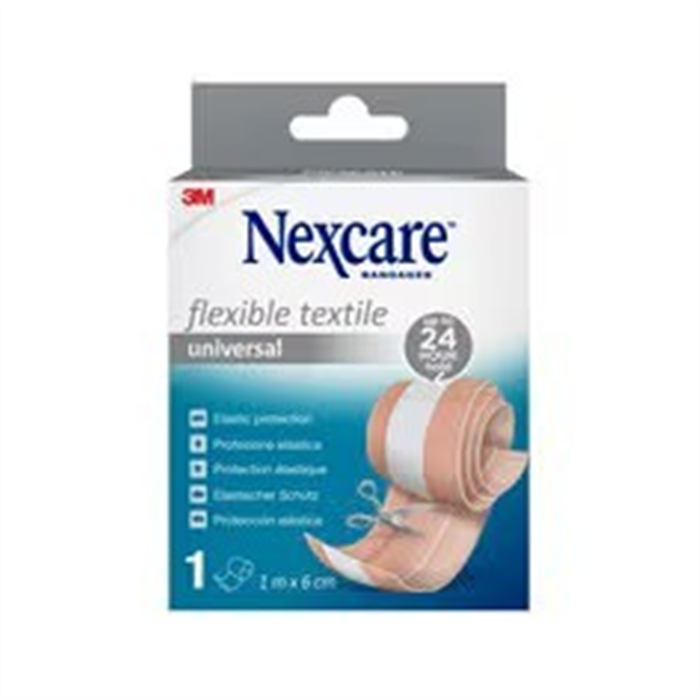 Nexcare Flexible, 6 cm x 1 m,  pansement à découper, 1/Boîte
