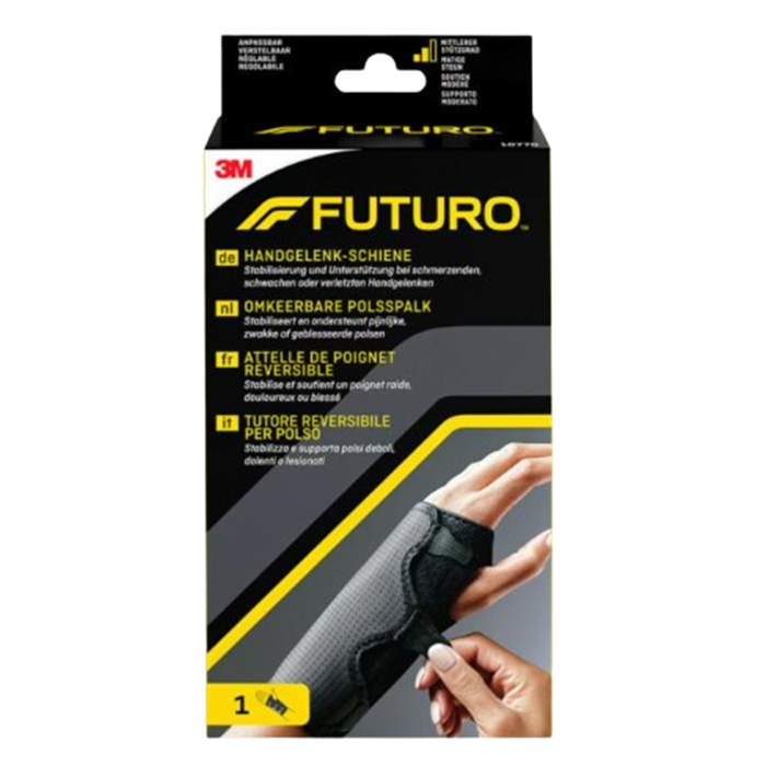 FUTURO Attelle de poignet réversible, noire, ajustable