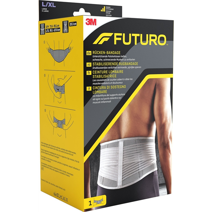 [46816DABI] Futuro Classic Ceinture lombaire L/XL, blanc