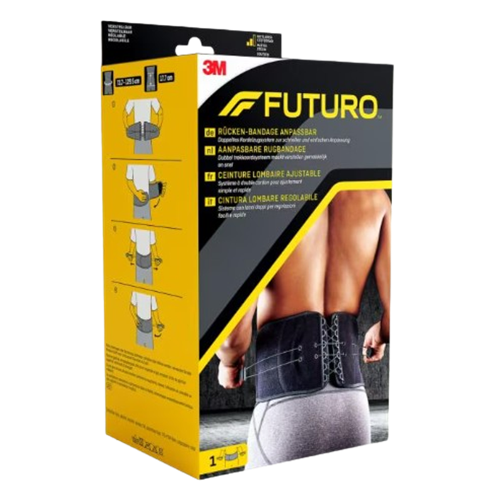 FUTURO Ceinture Lombaire, noire, ajustable 73 à 129 cm